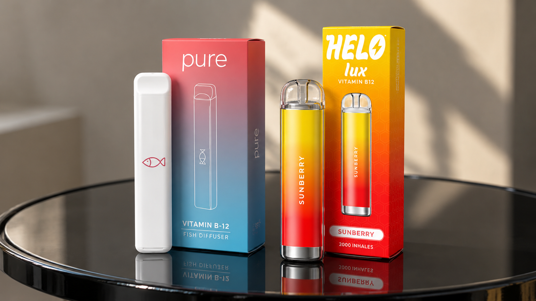 Pure Diffuser and MELO devices compared for ingredients, flavor, price, and routine fit