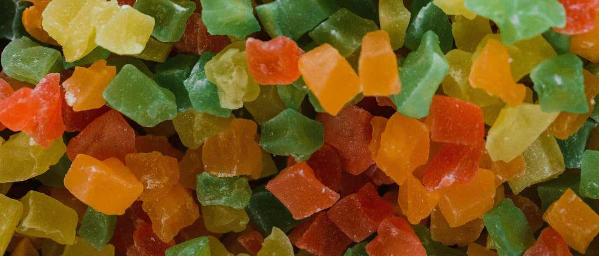 gummy candies in assorted colors
